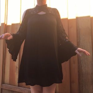 NWT black boho dress